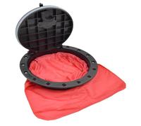 Perfeclan Coperchio per Portello per Kayak da 8'', con Borsa, Kit Piastra di Coperta Portatile Facile da installare, per boccaporto per Kayak da Pesca e