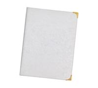 perfeclan Copertina per menu, libro per la lista dei, bevande, custodia trasparente da 9,6 x 12,6 pollici, cartella per menu per hotel, bar, feste, caffè, Bianco