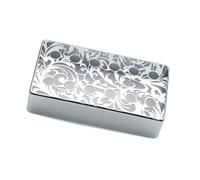 perfeclan Copri pickup humbucker per chitarra, copri pickup in ottone per chitarre a 6 corde, ponti per chitarra elettrica, Argento