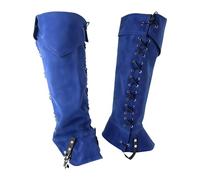 Perfeclan Copristivali da Pirata, Protezioni per Le Gambe in Stile Gotico per Feste a Tema e spettacoli sul palco, Blu