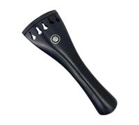 perfeclan Cordiera per violino 4/4, accessori per strumenti musicali, in legno, leggera, facile da installare, fornitura per liutaio, 5 corde di ricambio, Nero