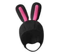 Perfeclan Cuffia Subacquea Cuffia Immersione Cuffia Termica Cappuccio Surf Neoprene 3mm con Orecchie di Coniglio Flessibile con Cinturino Sottogola Adatta per N, Nero Rosa