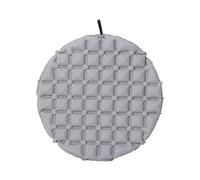 Perfeclan Cuscino Gonfiabile Pieghevole, Versatile, Impermeabile, Anti-umidità, Portatile, per Picnic, Aereo, Ufficio, Campeggio, Grigio Chiaro
