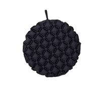 Perfeclan Cuscino Gonfiabile Pieghevole, Versatile, Impermeabile, Anti-umidità, Portatile, per Picnic, Aereo, Ufficio, Campeggio, Nero