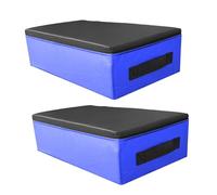 Perfeclan Cuscino per Sollevamento Pesi, Silenzioso, Cuscino per stacco da Terra, Portatile con Maniglia, antirumore per la Protezione del Pavimento per manubri, Blu Nero