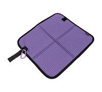 Perfeclan Cuscino Pieghevole in Tessuto Oxford, Impermeabile, Portatile, Multifunzionale, 13,7x12,2x0,4 Pollici, per Picnic, Escursionismo, Leggero, Viola