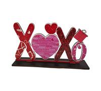 perfeclan Decorazione da tavolo per con vassoio a più livelli per mensole da, cartello in legno, arredamento per la casa, Baci E Abbracci