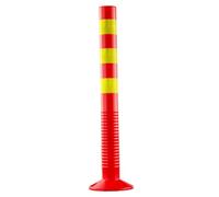 perfeclan di parcheggio in PU con protezione in 70 cm di altezza, accessorio robusto per aree sensibili al traffico, hotel, comunità residenziali, Rosso E Giallo