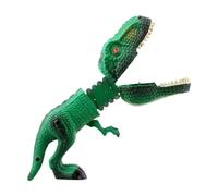 Perfeclan Dinosaur Grabber Dinosaurs Grabber Claw Cartoon Divertente Piccolo Telescopico a Molla Dino Snapper per Bambini Regali di Compleanno, Dinosauro Verde