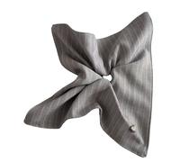 perfeclan Elastico per capelli a righe, elegante elastico per capelli per ragazze casual, formali, per spostamenti quotidiani, Grigio Chiaro