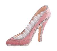 Perfeclan Espositore per Anelli, Porta Anelli, Porta Orecchini Multifunzionale alla Moda, Gioielli per Esposizione, Tavolo, Camera da Letto, cassettiera, Rosa 14x11cm