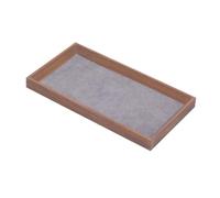 Perfeclan Espositore per Gioielli, espositore per collane, bracciali, Anelli, Piatto Vuoto, alla Moda per gallerie, Negozi, camerini, Viaggi, Grigio Scuro