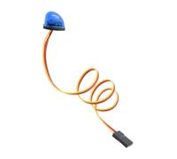 Perfeclan Faro Rotante a LED, Lampada Lampeggiante Rotante per Polizia, Luce a LED per Modifica 1/10, Blu