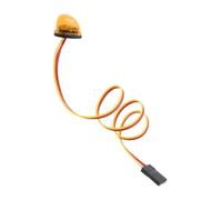 Perfeclan Faro Rotante a LED, Lampada Lampeggiante Rotante per Polizia, Luce a LED per Modifica 1/10, Giallo