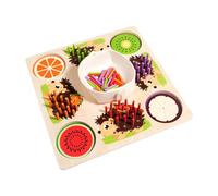 perfeclan Giocattoli per l'ordinamento dei colori, bastoncini colorati, conteggio, coordinazione occhio-mano, giocattolo educativo, giocattoli