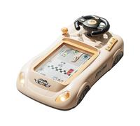 perfeclan Giocattolo con volante da corsa e auto da corsa, gioco educativo, controller di guida simulata per bambini e bambine di 3 anni
