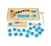 perfeclan Giocattolo di conteggio manipolativo per bambini di 3+ anni, set di giocattoli in legno per la cognizione matematica, l'aritmetica e le