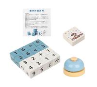 Perfeclan Giocattolo per l'apprendimento della Matematica, Blocchi matematici in Legno per la Scuola, Gioco da Tavolo educativo per Bambini,