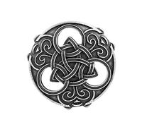perfeclan Gioielli Vintage Norrena Medievale Vichingo Spilla Scialle Cappotto Mantello Pin, Argento
