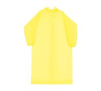 Perfeclan Impermeabile, impermeabile, poncho leggero, giacca antipioggia impermeabile per donne, uomini, adulti, situazioni di emergenza, escursionismo, Giallo