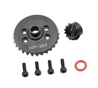 Perfeclan Ingranaggio differenziale per Auto RC 1:10, pignone, RZ035, Modifica, Calibro 45, Acciaio, Rapporto 10T-29T per Veicoli RC per 4x4, Posteriore