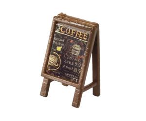 Perfeclan Insegna da Bar per casa delle Bambole in 1/64, Piccolo Menu da Bar per Bar, Realistico Oggetto Fotografico, Lavagna con Cornice a Forma di a in