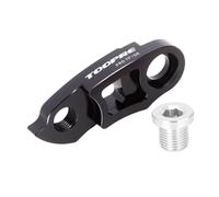 Perfeclan Kit di Estensione per forcellino del deragliatore della Bici, Parte di Modifica in Lega di Alluminio Resistente per Accessorio volano 34T-52T con Vite, Nero