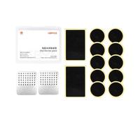 Perfeclan Kit di Riparazione per camere d'Aria per Bici, raspe in Metallo, Attrezzatura compatta con Scatola portaoggetti, Toppe per la Riparazione di