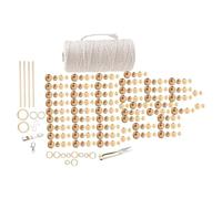 Perfeclan Kit per Appendere alla Parete in Corda macramè, Bacchetta di Legno Versatile per Principianti, Accessori Artigianali per Appendere alla Parete in