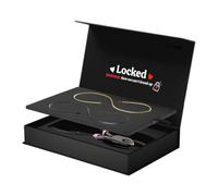 Perfeclan Kit per Braccialetti permanenti e, Braccialetti dell'amicizia Classici e alla Moda, creazione di a Catena per Regali di, Nero E Oro