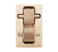 perfeclan Kit per il trattamento dei bordi in scatola Copper Edges con 2 rulli in ottone Strumento per il trattamento dei bordi in pelle Mini rullo in