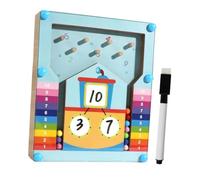 Perfeclan Lavagna con Numeri in Legno, sussidi didattici per l'apprendimento dell'aritmetica dei Numeri, Giocattolo di Matematica per Bambini dai 3 ai 7