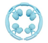 Perfeclan Leg Roller Massaggiatore Muscolare per Gambe Braccia Collo Corpo con 16 Ruote Struttura Circolare in PP Facile da Usare Adatto a Sportivi Casa Palestr, Blu