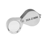perfeclan Lente d'ingrandimento per gioielliere, lente d'ingrandimento in vetro, facile da usare, pieghevole, durevole, portatile, professionale di alta, 30x
