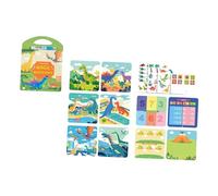 perfeclan Libro di pittura dell'acqua giocattolo educativo giocattolo interattivo disegno tablet libro da colorare per viaggi per la casa regali di compleanno, Dinosauro