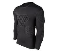 Perfeclan Maglia da Portiere Imbottita in Schiuma Eva, Protezioni per Torace, Gomiti, Protezione per Costole Multifunzionale Professionale Resistente agli Urti, Size S