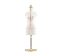 Perfeclan Manichino da Cucito per Bambola, Manichino Decorativo con Base, Mini Modello da Sarta, Supporto per Casa delle Bambole Paesaggistica, 46 cm con Base Rotonda