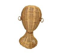 perfeclan Manikin Display Cappello Testa Display Testa Testa Modello di parrucche portatile per parrucche per salone e viaggio, Marrone