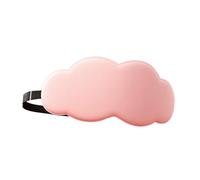 perfeclan Maschera per dormire di ghiaccio, maschera per occhi 3D sagomata, oscurante, con cinturino regolabile, benda, per dorme e, Rosa