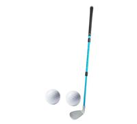 Perfeclan Mazza da Golf Regolabile da Allenamento, Lunghezza 17-33", in Lega di Alluminio con 2 Palline, Impugnatura in Gomma Robusta e Multiuso, Testa n, Blu