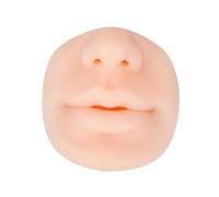 perfeclan Modello di naso e bocca in silicone, modello di naso finto, riutilizzabile, morbido, flessibile, compatto, strumento didattico per salone, educativo,