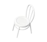 Perfeclan Modello di Sedia in Miniatura per casa delle Bambole, Arredamento, Scena, Accessori per casa delle Bambole, per Giardino Fate, architettura, Terreno, Bianco