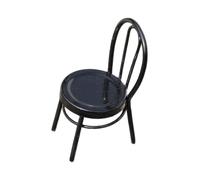 Perfeclan Modello di Sedia in Miniatura per casa delle Bambole, Arredamento, Scena, Accessori per casa delle Bambole, per Giardino Fate, architettura, Terreno, Nero