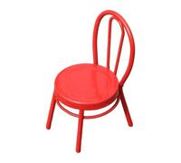 Perfeclan Modello di Sedia in Miniatura per casa delle Bambole, Arredamento, Scena, Accessori per casa delle Bambole, per Giardino Fate, architettura, Terreno, Rosso