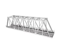 Perfeclan Modello di Trave reticolare, Modello di Tunnel, di Ponte in Miniatura, Doppio viadotto in Ho 1/87, Giocattoli per Bambini dai 7 Anni in su,