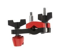 perfeclan Morsetto di montaggio per batteria, staffa di montaggio per braccio piatto, morsetto di estensione per batteria regolabile per esibizioni dal vivo,