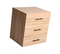 perfeclan Organizer per fragranze e contenitori per oli essenziali, 3 cassetti, espositore robusto per casa, viaggio, scaffale in legno per oli essenziali,