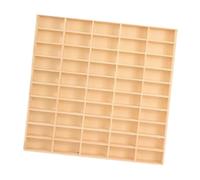 Perfeclan Organizzatore di vetrine per Auto per Auto in Scala 1/64, Display per Auto per Auto per Auto in Legno per Auto per Auto per Auto per Auto, 50 Griglia Senza Porta
