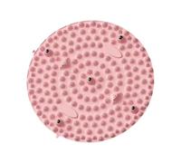 perfeclan Pad Massaggio Del Piede Rotondo Rotondo Flessibile di Spessore 0,4 Cm Tappetino per Applicazione Leggera Tappetino per La Camera Da Letto Esterno Inte, Rosa