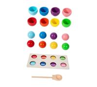 perfeclan Palline in tazze, tazze per ordinare i colori dei bambini, regalo, giocattolo educativo, gioco di riconoscimento dei colori, gioco di abbinamento in
